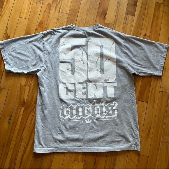 RARE G-UNIT 50 CENT CURTIS DOUBLE-SIDED PRINT Y2K SHIRT SIZE LARGE - Picture 3 of 9